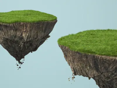 Floating Island 3D model shop