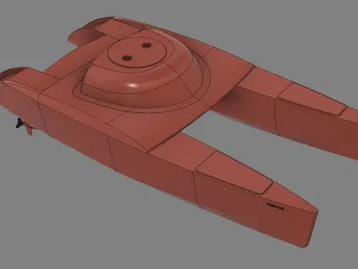 RC Catamaran Yacht 3D print model