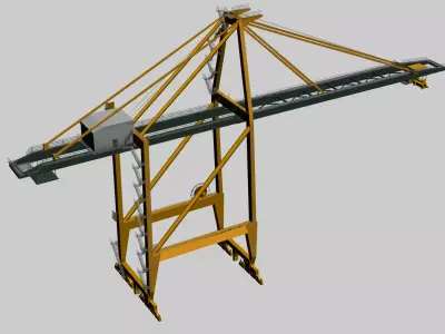 STS CRANE Low-poly 3D model