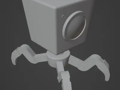 Futuristic 3D Robot Model - Game Ready Low-poly 3D model