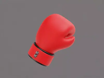Boxing gloves Low-poly 3D model get