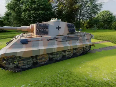 Tiger 2 tank 3D model