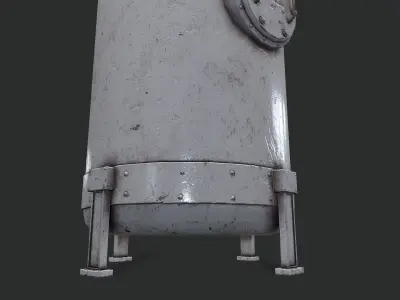 Air Tank PBR Low-poly 3D model