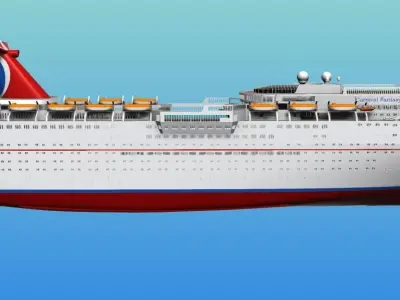CARNIVAL FANTASY cruise ship 3d printable model 3D print model