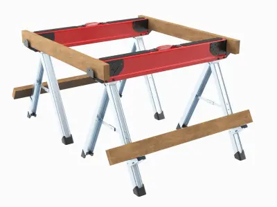 Sawhorse 3D model