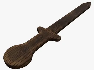 Medieval weapons Low-poly 3D model 9