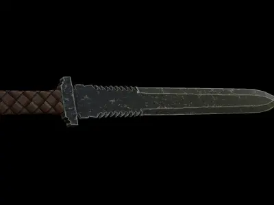 5 Low Poly Swords four Low-poly 3D model