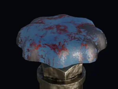 Realistic oxygen tank PBR low-poly game ready Low-poly 3D model