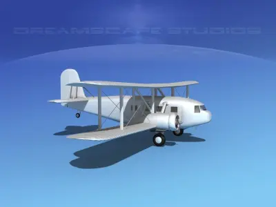 Curtiss Condor Bare Metal 3D model