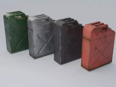 Jerrycan Low-poly 3D model
