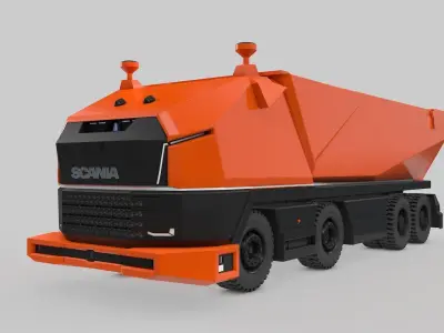 Autonomous Mining Truck 3D model