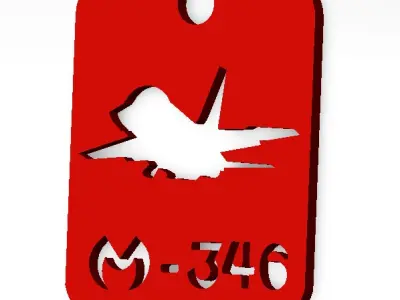 M-346 AIRCRAFT KEYCHAIN 3D STL 3D print model