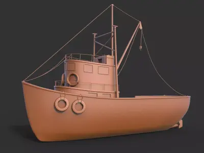 Ship Fishing mk1 3D print model