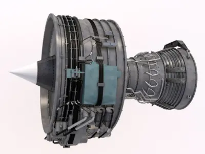 Aircraft engine 3D model from CGTrader
