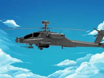 Boeing AH-64 Apache  3D model