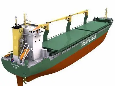 Multi-Purpose Cargo Vessel - 01 - 3D model