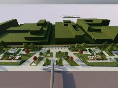 park-public park-Private Park Landscape 3D model 5