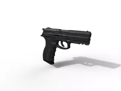 Pistol 3D Weapons Low-poly 3D model