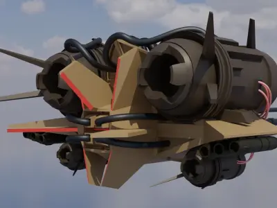 Low poly drone Low-poly 3D  3D model