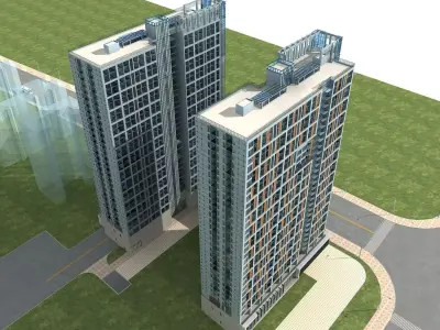 Office Building 3D model 316