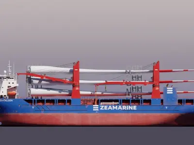 ZEA FALCON Heavy Lift Low-poly 3D model