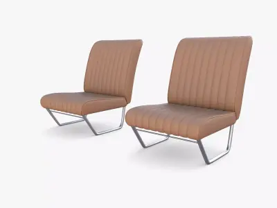 Generic 40s Van Seats 3D model