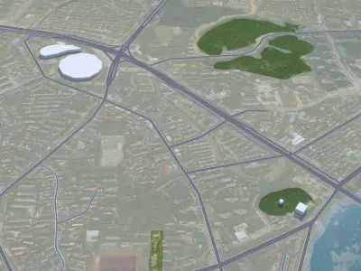 Liuyang Changsha Hunan China 20km Free low-poly 3D model