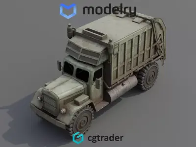 Garbage Truck 3D model get