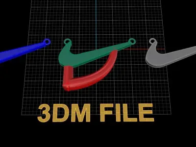 CUTOUT PLATE NIKE STYLE DOGTAG PENDANT 3D print model purchase