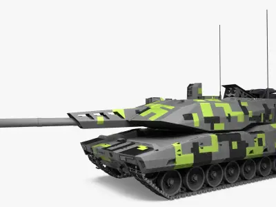 Rheinmetall Panther KF51 Main Battle Tank 3D model