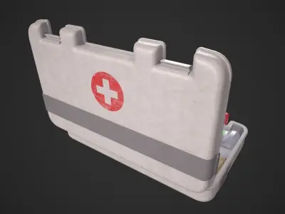 Medical First Aid Kit Low-poly 3D model