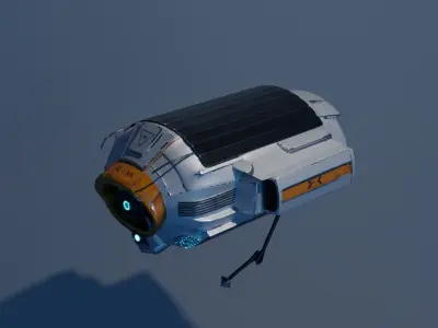 Spy and Transport Drone Low-poly 3D model