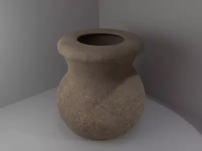 Stone antique vase 3D model