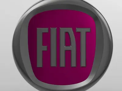 Fiat logo 3D model by 3dlogoman