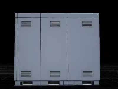 Industrial Electrical Control Box Game Environment Prop Low-poly 3D model