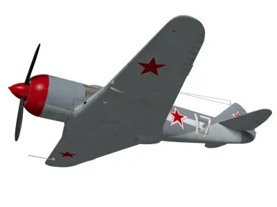 Lavochkin La-7 3D model purchase
