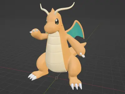 Dragonite - Pokemon 3D model