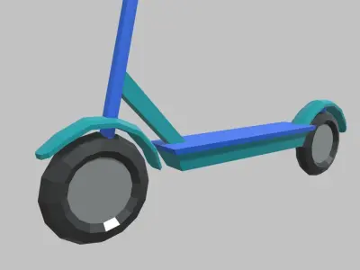 Low Poly Scooter 01 Low-poly 3D model