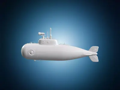 Deep Sea Submarine 3D Print Model 3D print model