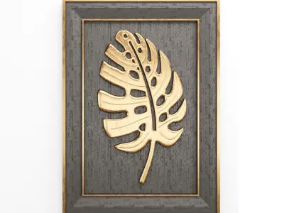 Floral Frame 3D model