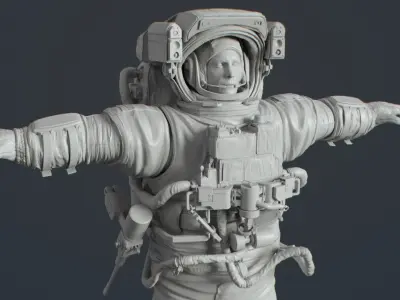 Astronaut 3D model shop