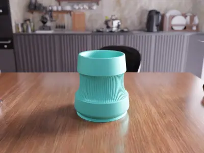 Decorative Cylinder Vase - 421 3D print model