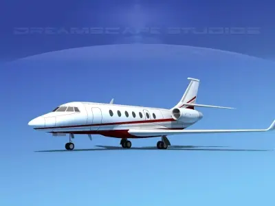 Dassault Falcon 2000 V09 3D model purchase