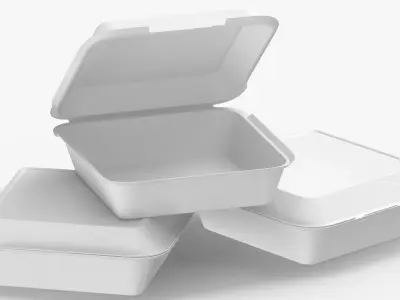 Cardboard Box Set 03 3D model