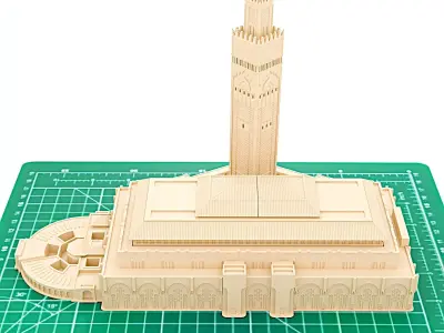 Hassan II Mosque 3D model purchase