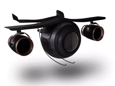 Sci-fi Camera Drone Free 3D model