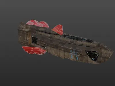 Hutt Battlecruiser II 3D model