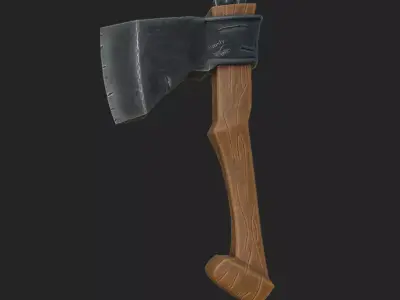 Axe of a carpenter Free low-poly 3D model