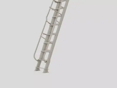 Industrial Factory Ladder Section for 3D print 3D model