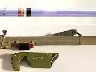 Rocket missile and two other weapons 3D model